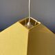 Yellow fabric pendant light 1990