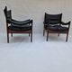 Modus armchairs in rosewood and leather by Kristian Vedel for Søren Willadsen, 2 pcs.