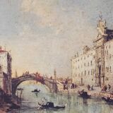 Landscape representing venice, 1960s, set of 2