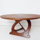 Vintage Danish Teak Sunburst Coffee Table by Soren Georg Jensen For Kubus