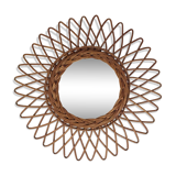 Sun rattan mirror  35x35cm