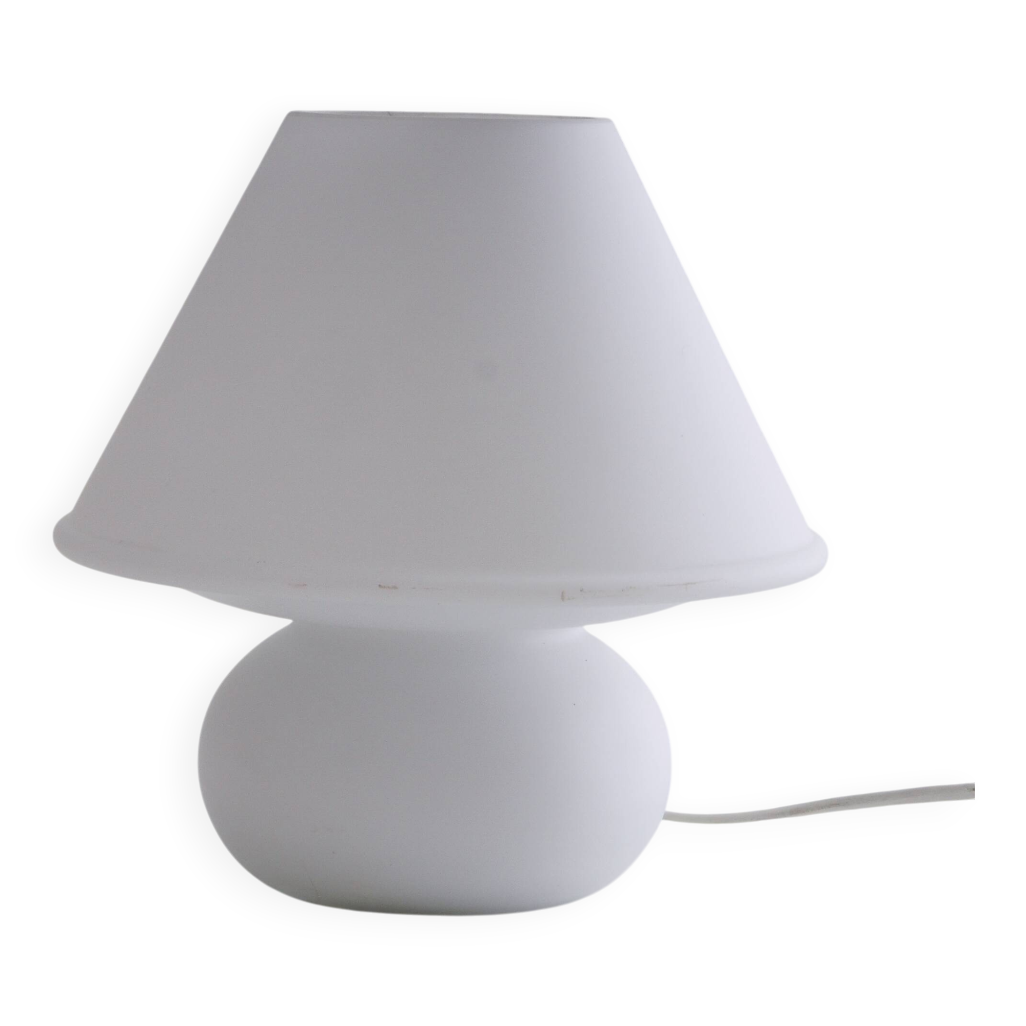 Lampe en verre en forme de champignon Modèle 6249 par Glasshütte Limburg