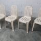 Set of 4 Samba chairs, manufactured by Henry Massonnet, designed by Pierre Paulin