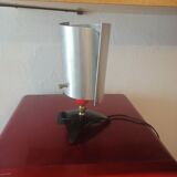 Bedside lamp desk guariche style rockabilly brushed steel 1960