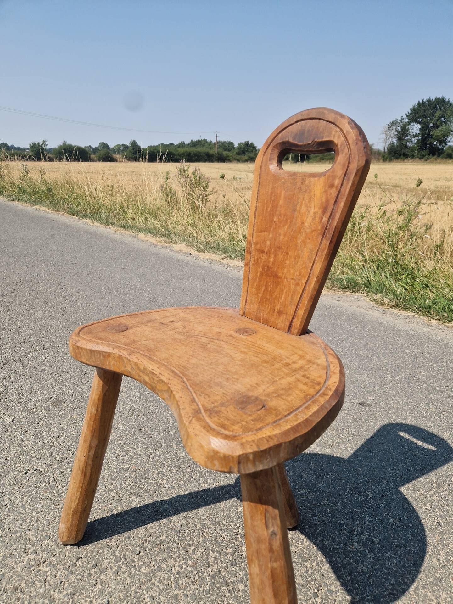 Vintage Brutalist Low Chair