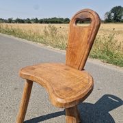 Vintage brutalist low chair