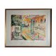 Venice, Les gondoles sur le canal - Original lithograph by Edouard Georges Mac-Avoy,1986
