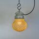 Vintage white porcelain pendant light, 1970s