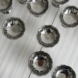 12 coupelles sur pied en inox style Letang Remy