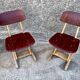 Pair of child chair Casals beech red
