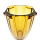 Vase art déco, en verre violet, conçu par R. Schrotter, verrerie Inwald, Tchécoslovaquie, années 1930.