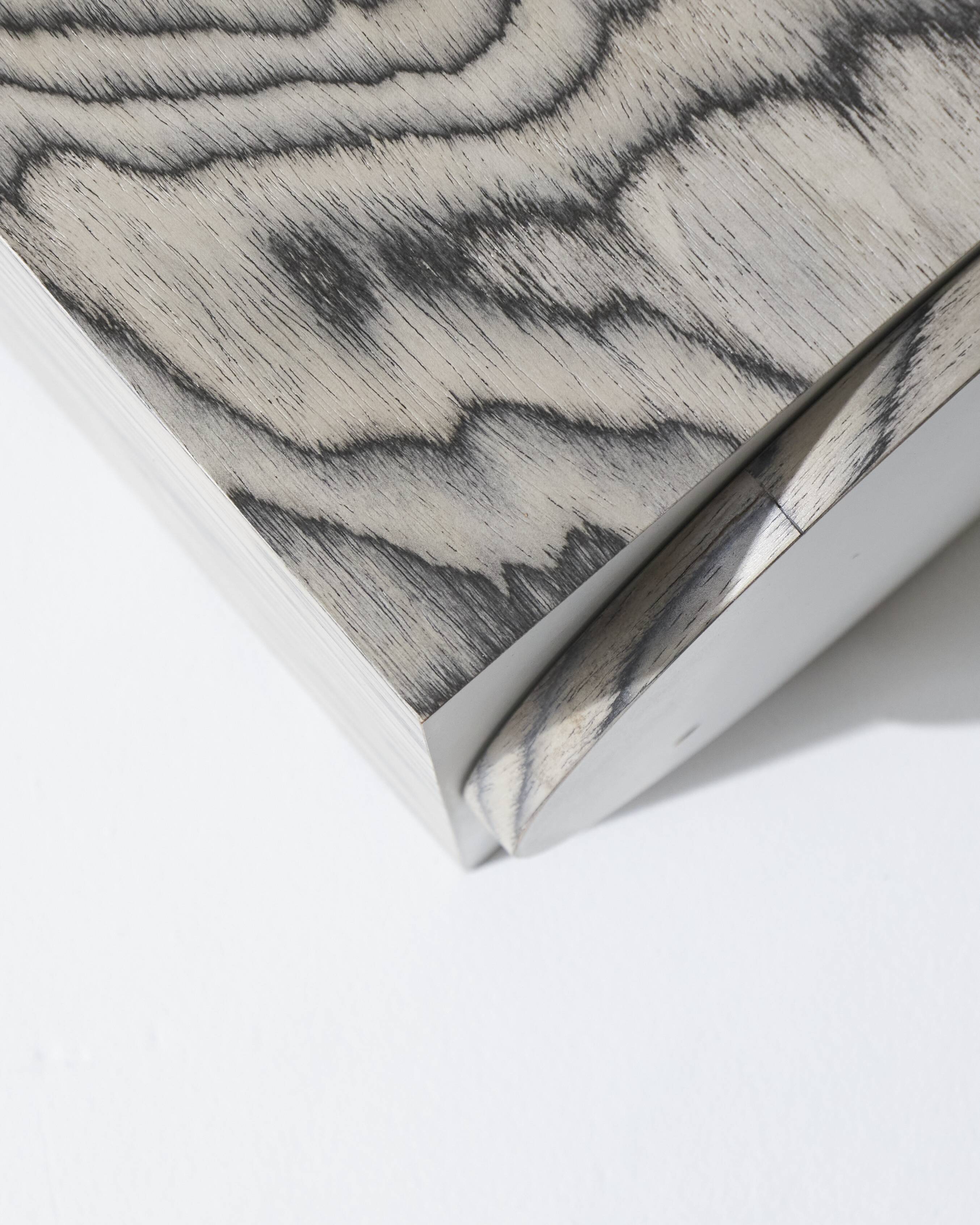 Sottsass object 106 wood veneer side table