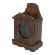 Small old wall display case clock box patina original india