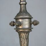 Gloss metal silver style Louis XVI