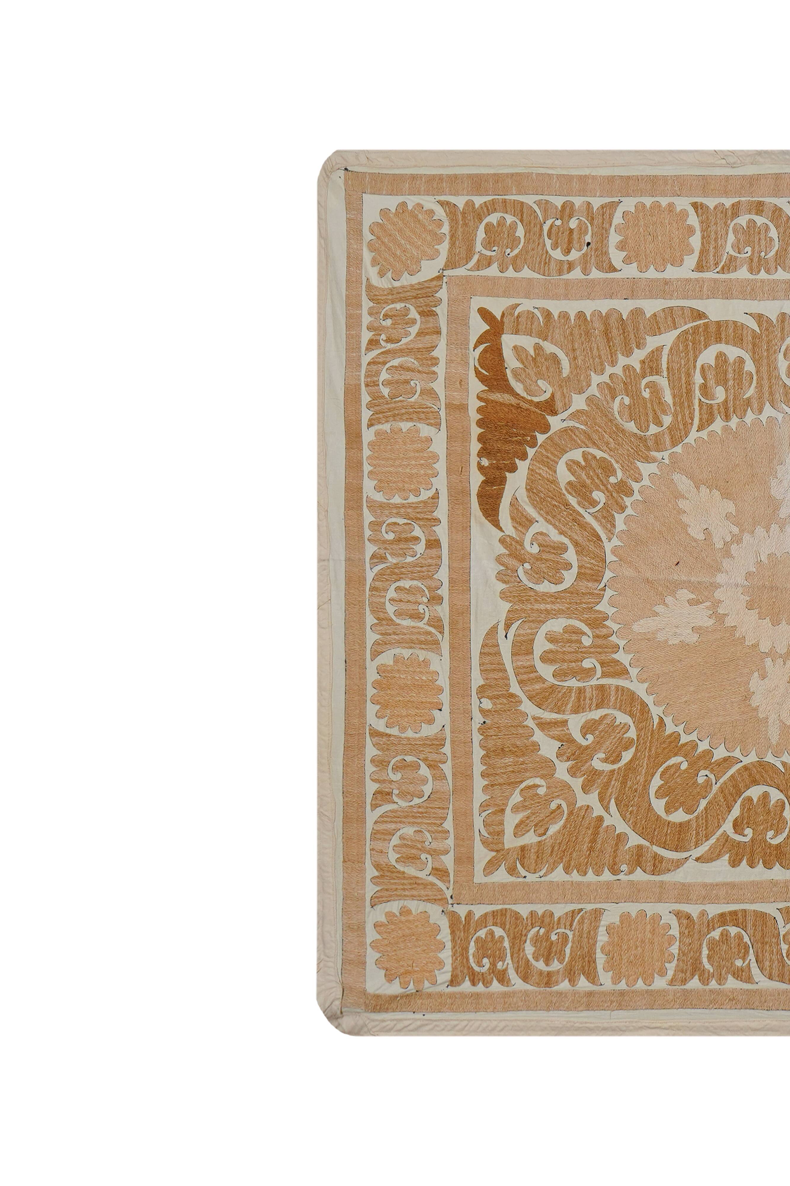 Vintage Turkish hand-knotted rug 132x138 cm