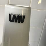 Vase en verre blanc