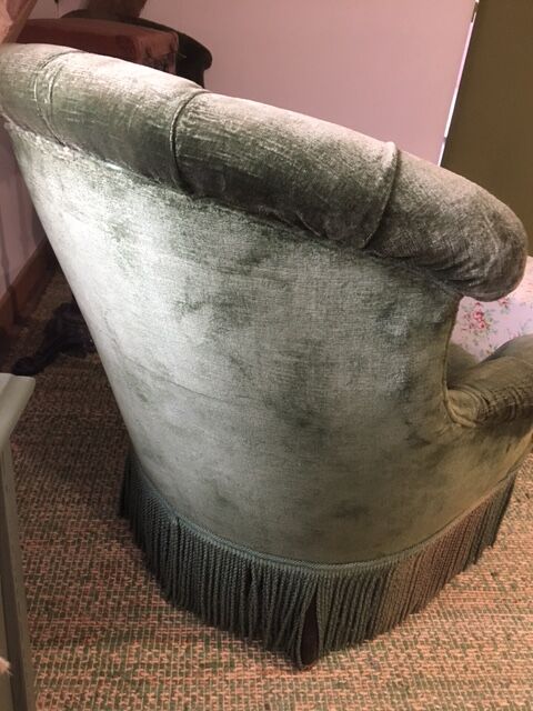 pair of large toad armchairs