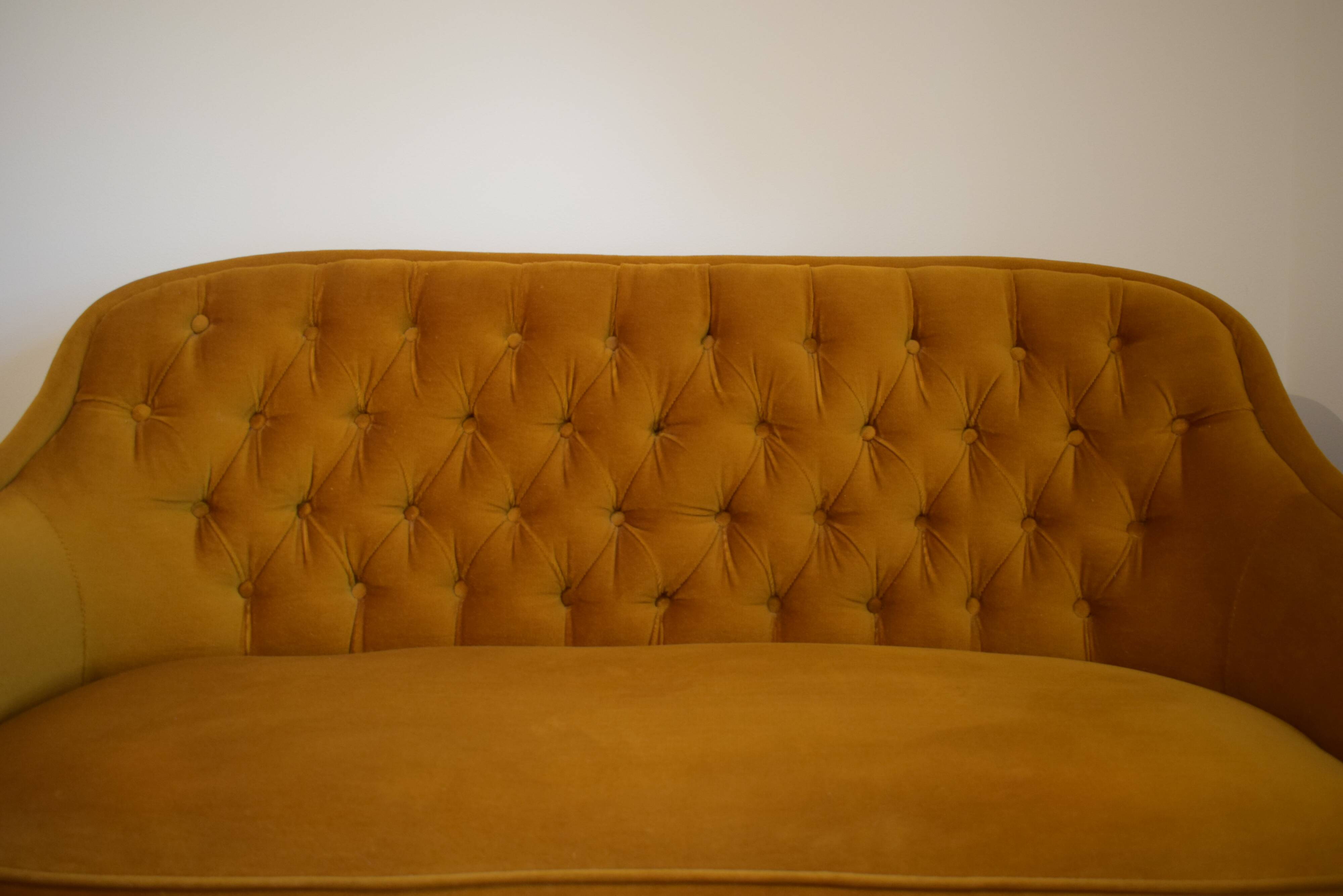 Vintage velvet sofa