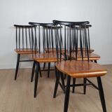 Set 6 Fanett chairs by Ilmari Tapiovaara
