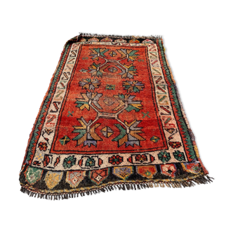 Small Vintage Turkish Rug 93x60 cm, Short Runner, Tribal, Shabby Chic