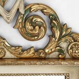 20th Century Napoleon III style mirror in wood with facet cut mirror, France