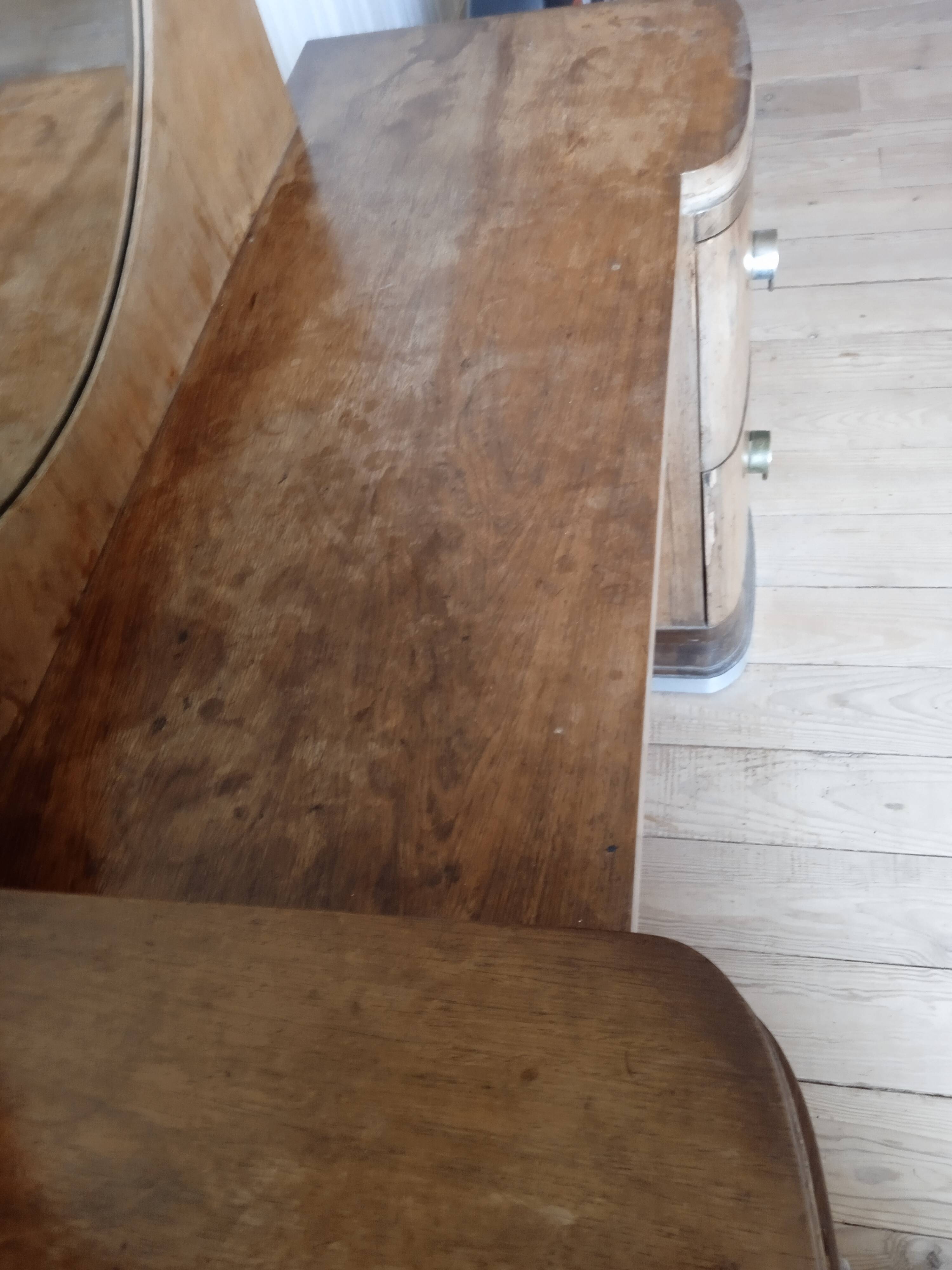 Coiffeuse miroir rond