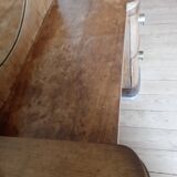 Round mirror dressing table