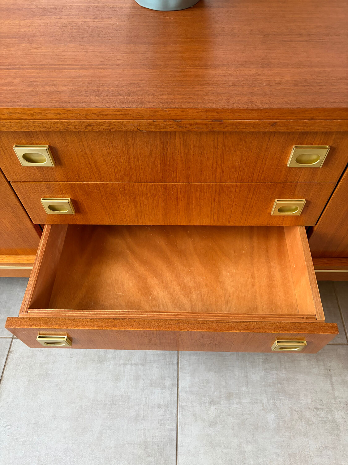 Vintage teak enfilade from the 1960s.