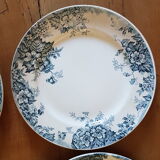 Set of 8 flat plates Saint Amand and Hamage