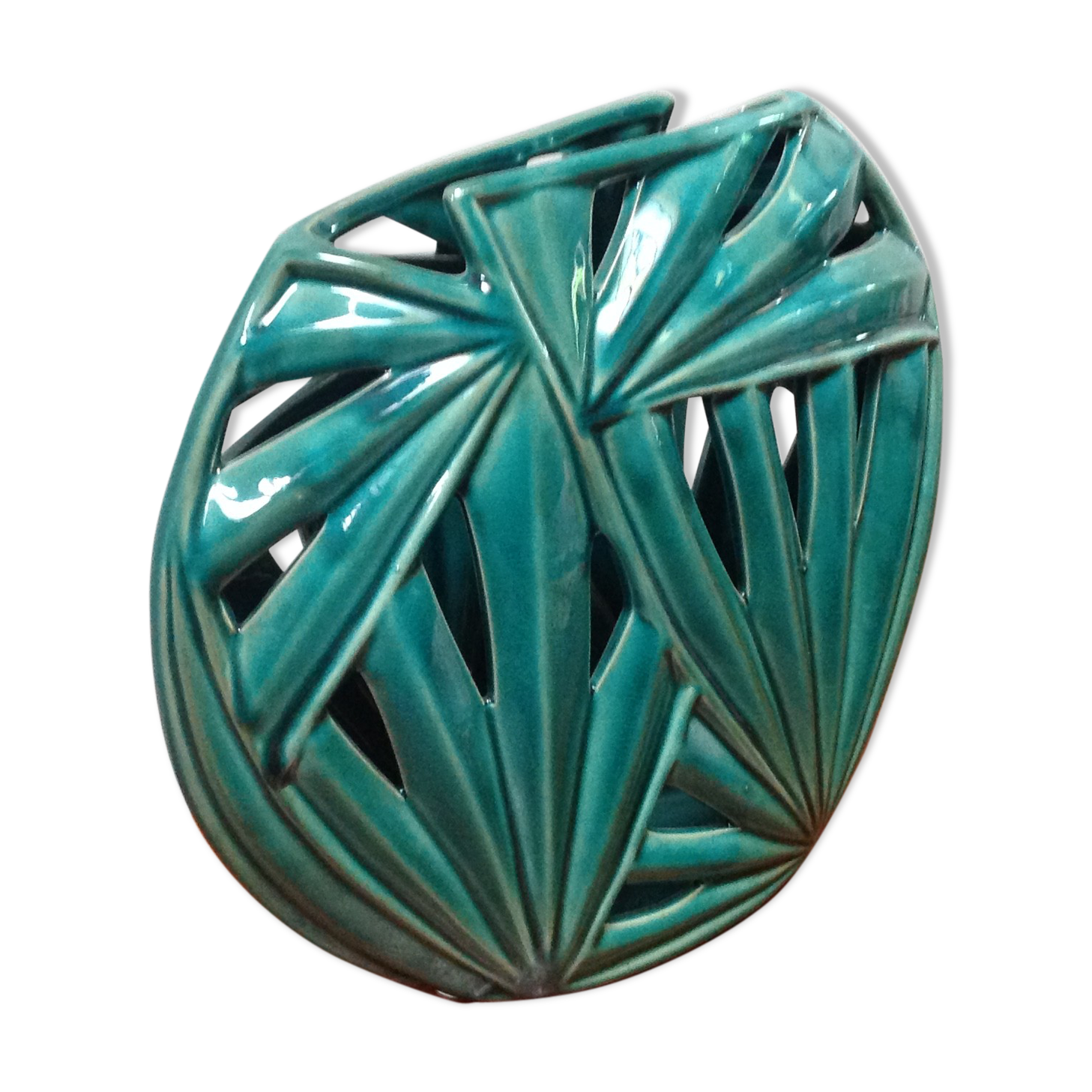 Ceramic vase nature foliage