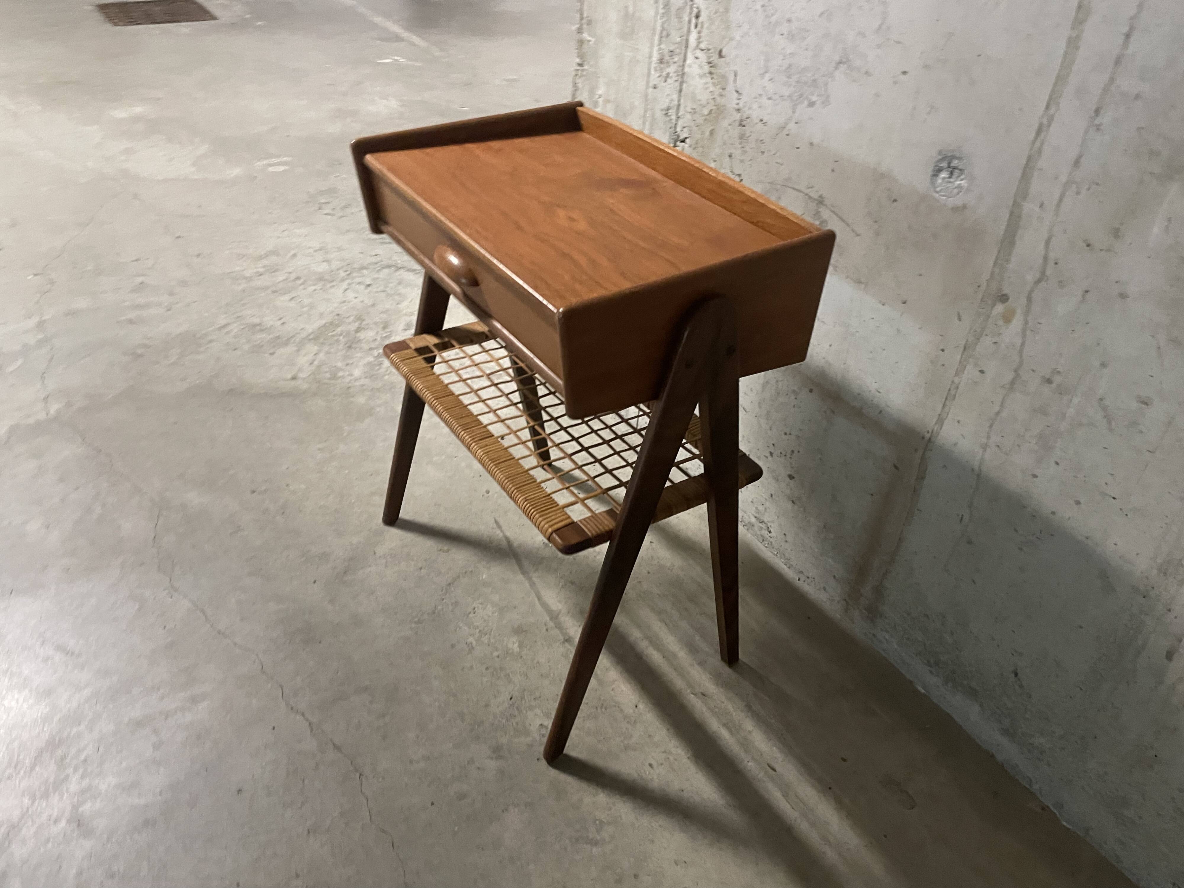 Scandinavian bedside table from the 1960s.