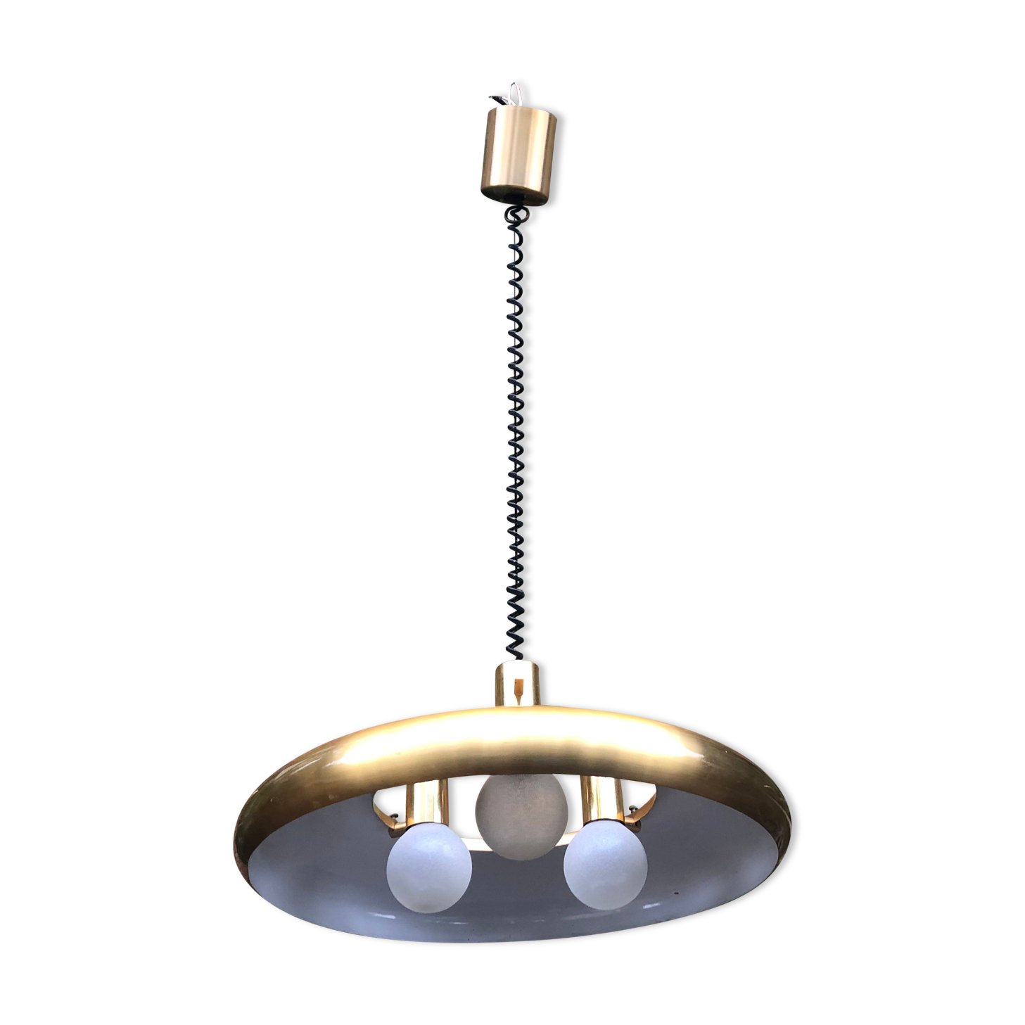 Suspension doré années 70