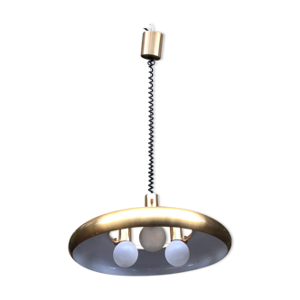 Golden pendant lamp 70s