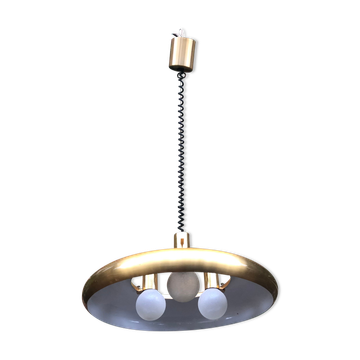 Golden pendant lamp 70s