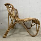 Chair rattan peacock