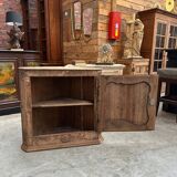 Corner cabinet in oak from the 18th century.