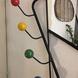 Mirror coat rack and umbrella holder