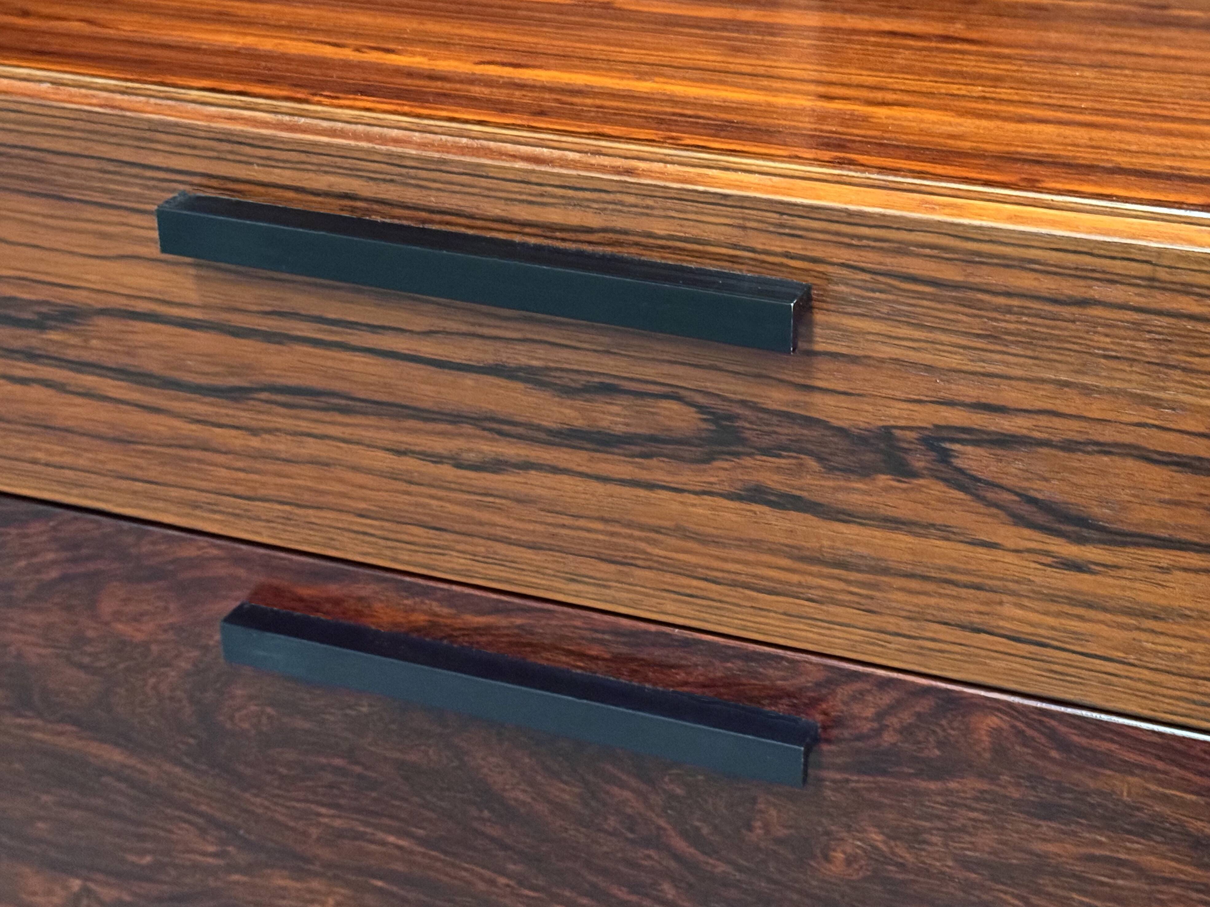 Scandinavian library in rosewood designed by Ib Kofod Larsen.