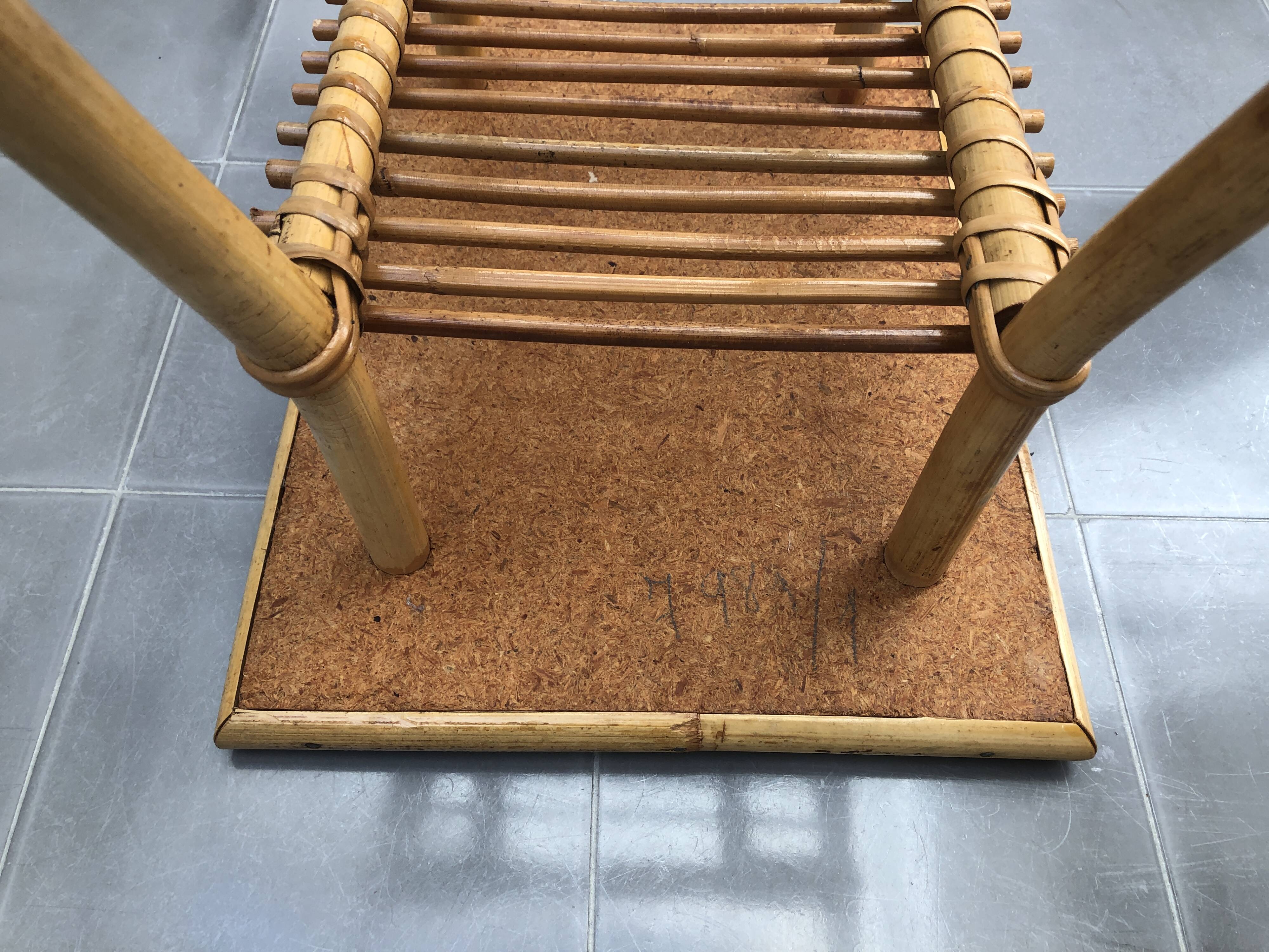 Audoux Minet bamboo rattan coffee table