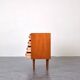 Commode danoise en teck du milieu du siècle de Domino Mobler, années 1960.