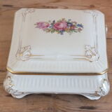 Porcelain candy box floral decoration