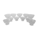 Set of 11 ice cream or fruit salad cups