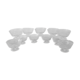 Lot de 11 coupes à glace ou à salade de fruits