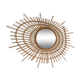 Vintage ortf rattan mirror