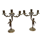 Chandelier en bronze