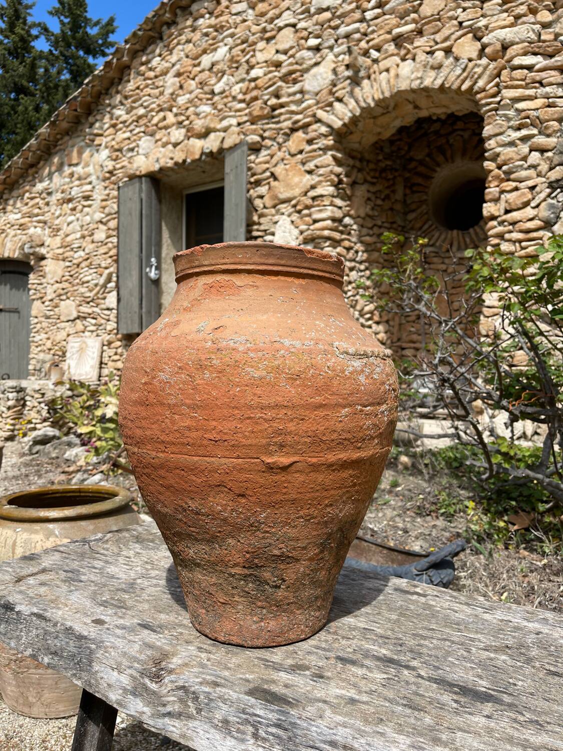 Terracotta pottery jar