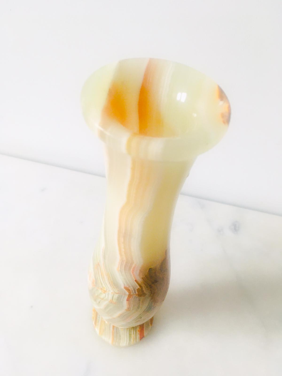 Superb vintage onyx vase