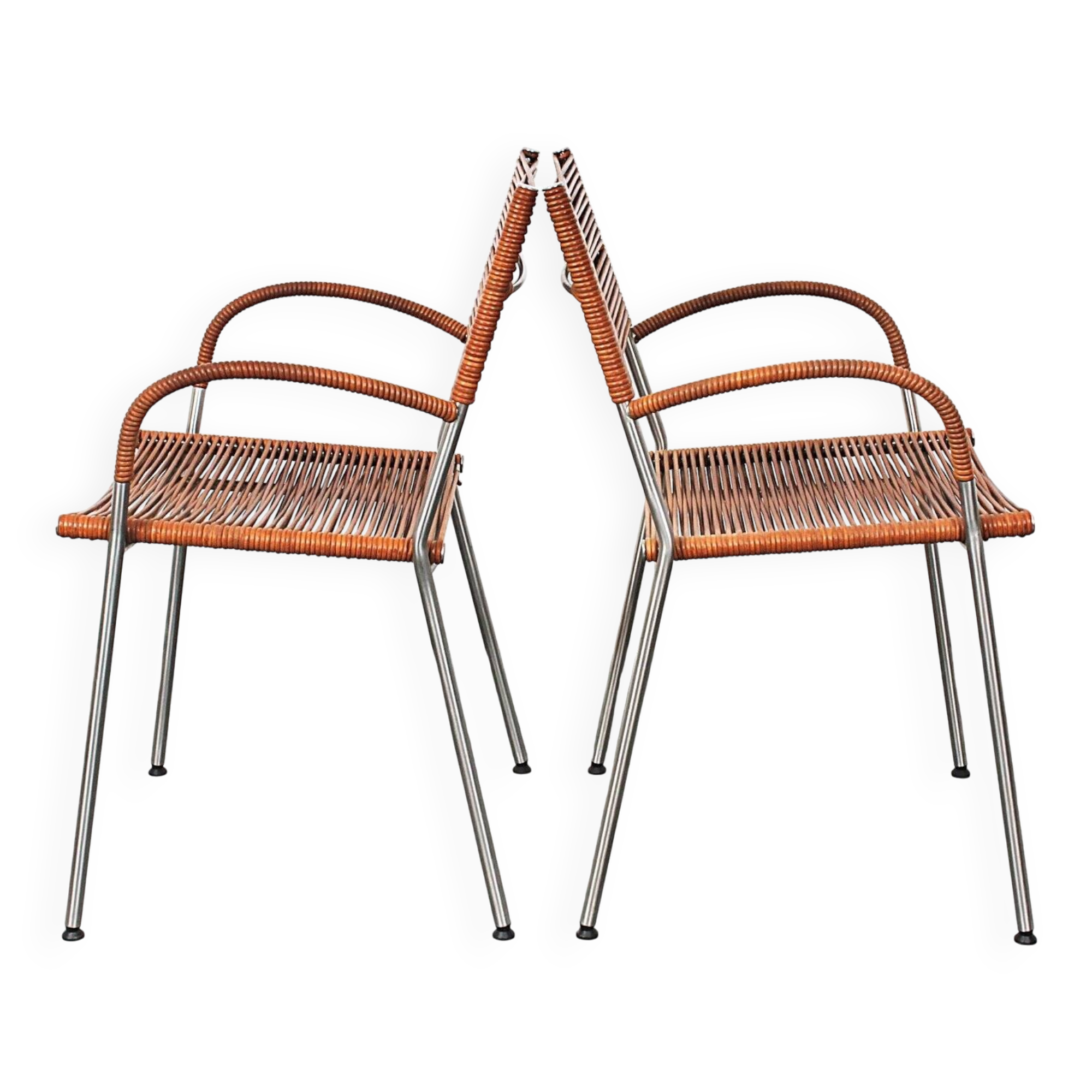 Miss B chairs by Tito Agnoli for Pierantonio Bonacina, 1980s, set of 2