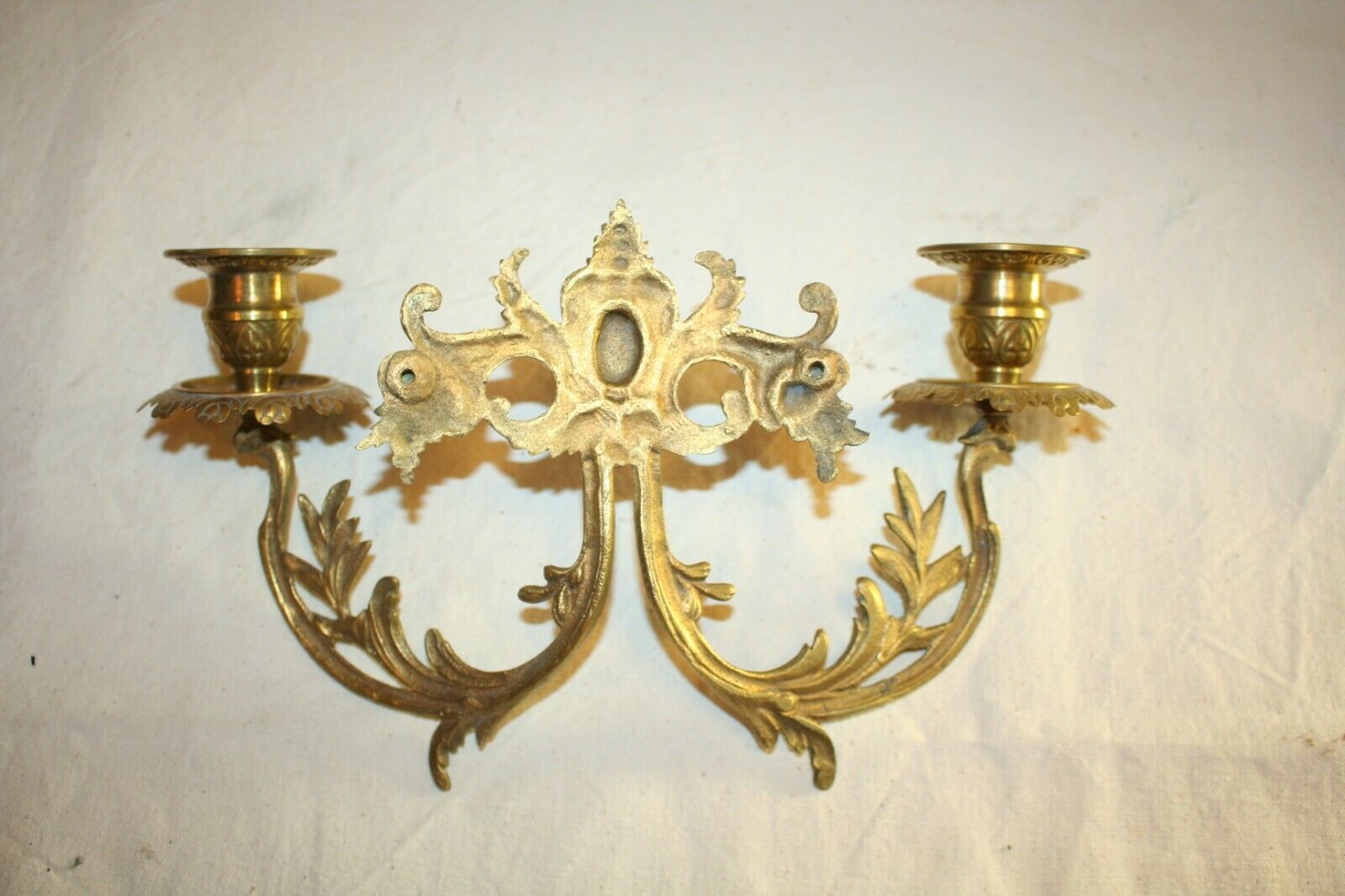 Pair of bronze candlesticks