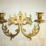 Pair of bronze candlesticks